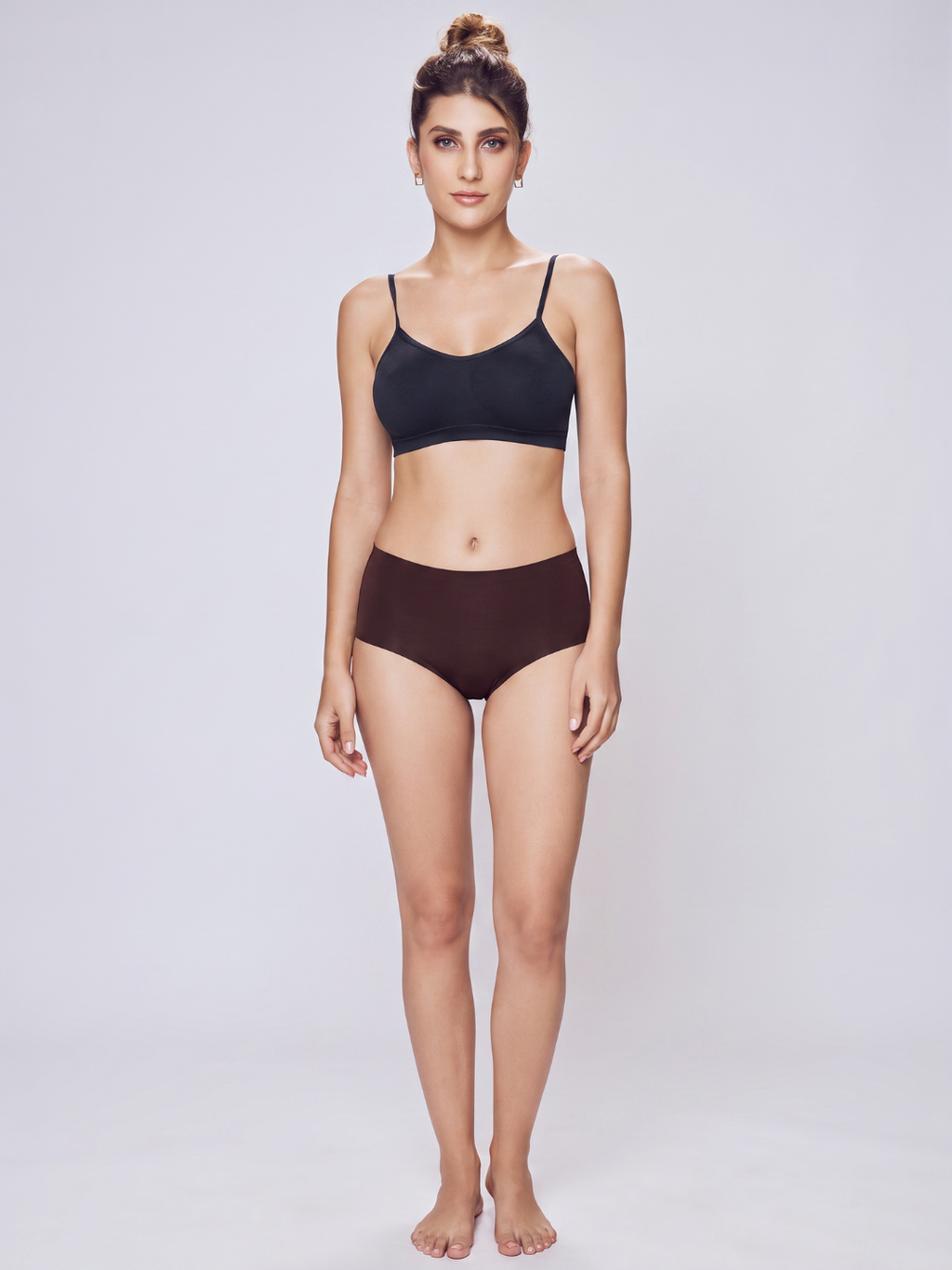 Full Coverage Cotton Elastane Seamless Trendy Hipster - Assorted (Pack of 3)