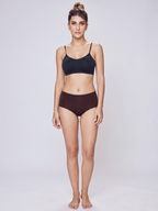 Full Coverage Cotton Elastane Seamless Trendy Hipster - Assorted (Pack of 3)