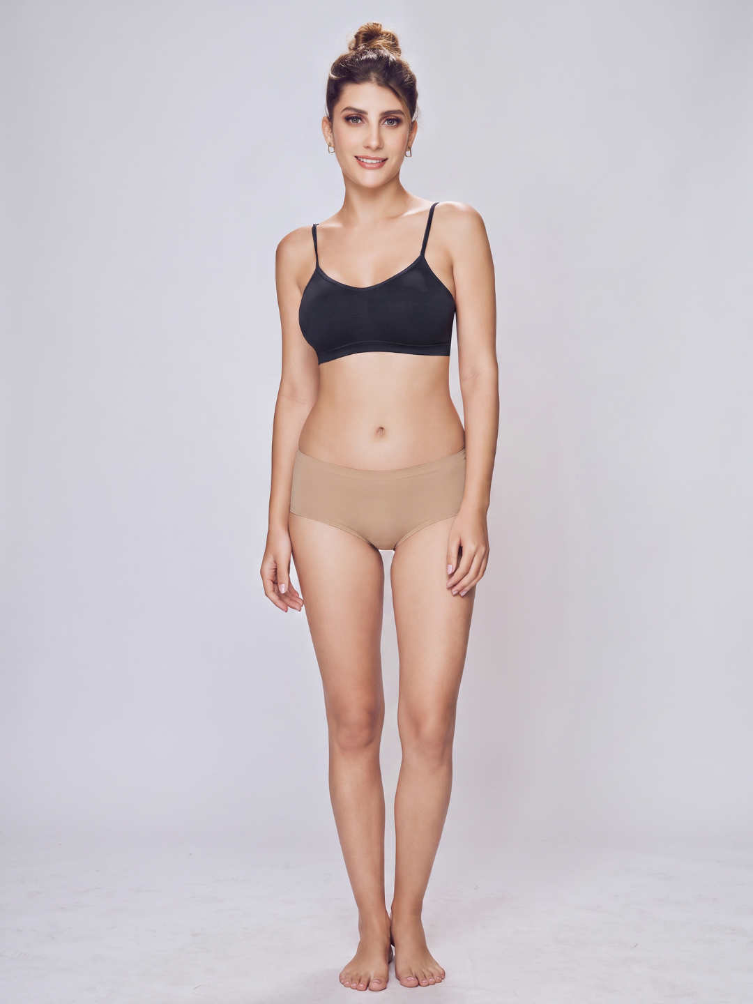 Full Coverage Cotton Elastane Seamless Trendy Hipster - Assorted (Pack of 3)