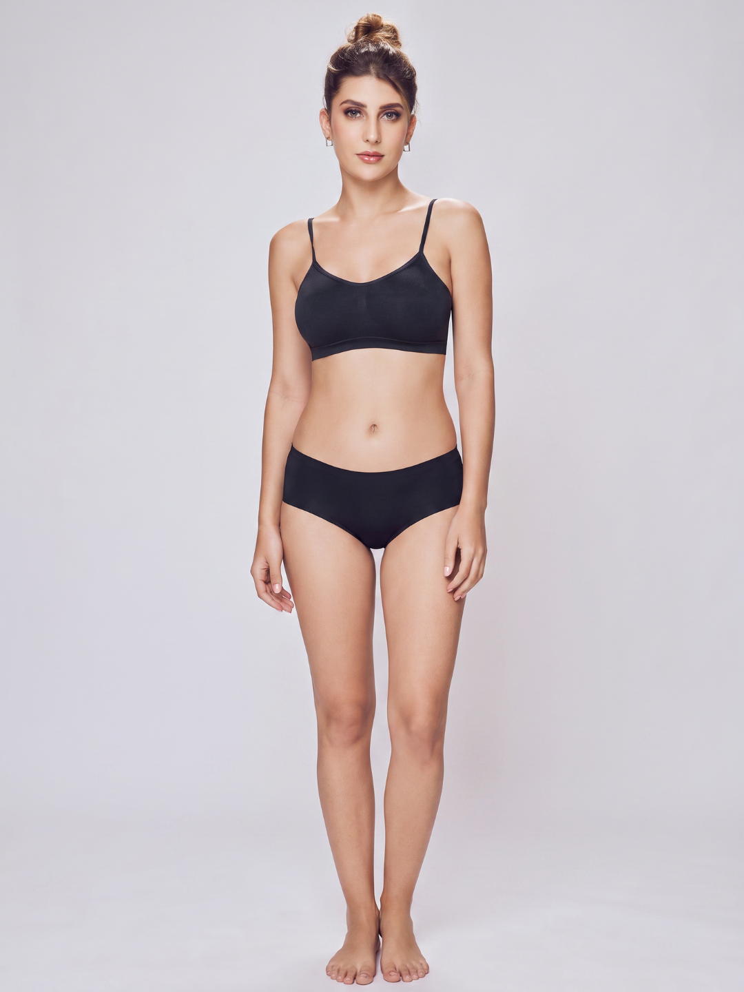 Full Coverage Cotton Elastane Seamless Trendy Hipster - Assorted (Pack of 3)