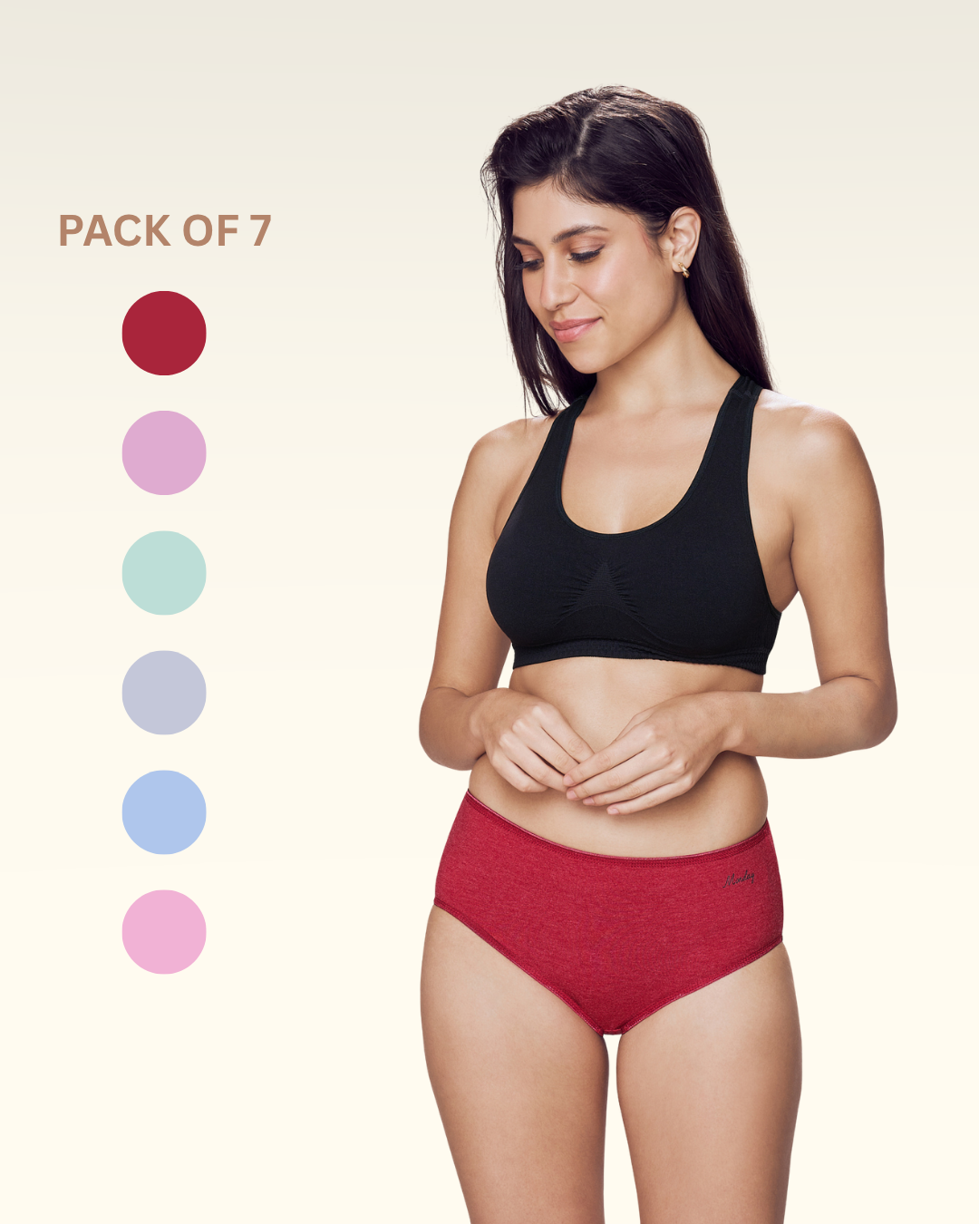 Lady Care Harrier Hipster Panty – Pack of 7