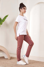 Asymmetric Hem Top Women White – Lango