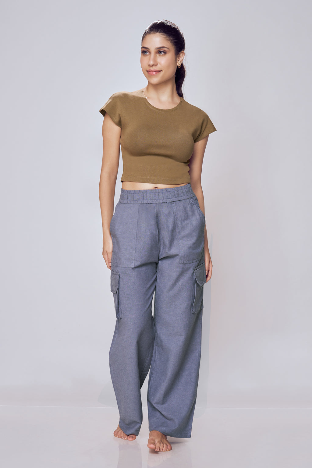 Baggy Cargo Pants Women Purple – Lango