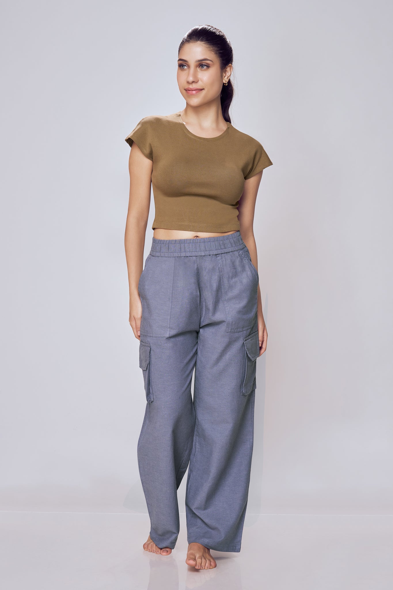Baggy Cargo Pants Women Purple – Lango