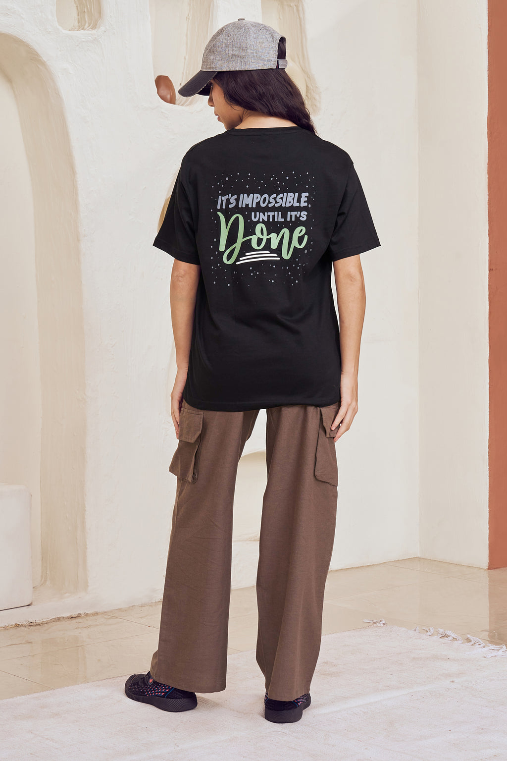 Baggy Cargo Pants Women Taupe Relaxed Fit – Lango