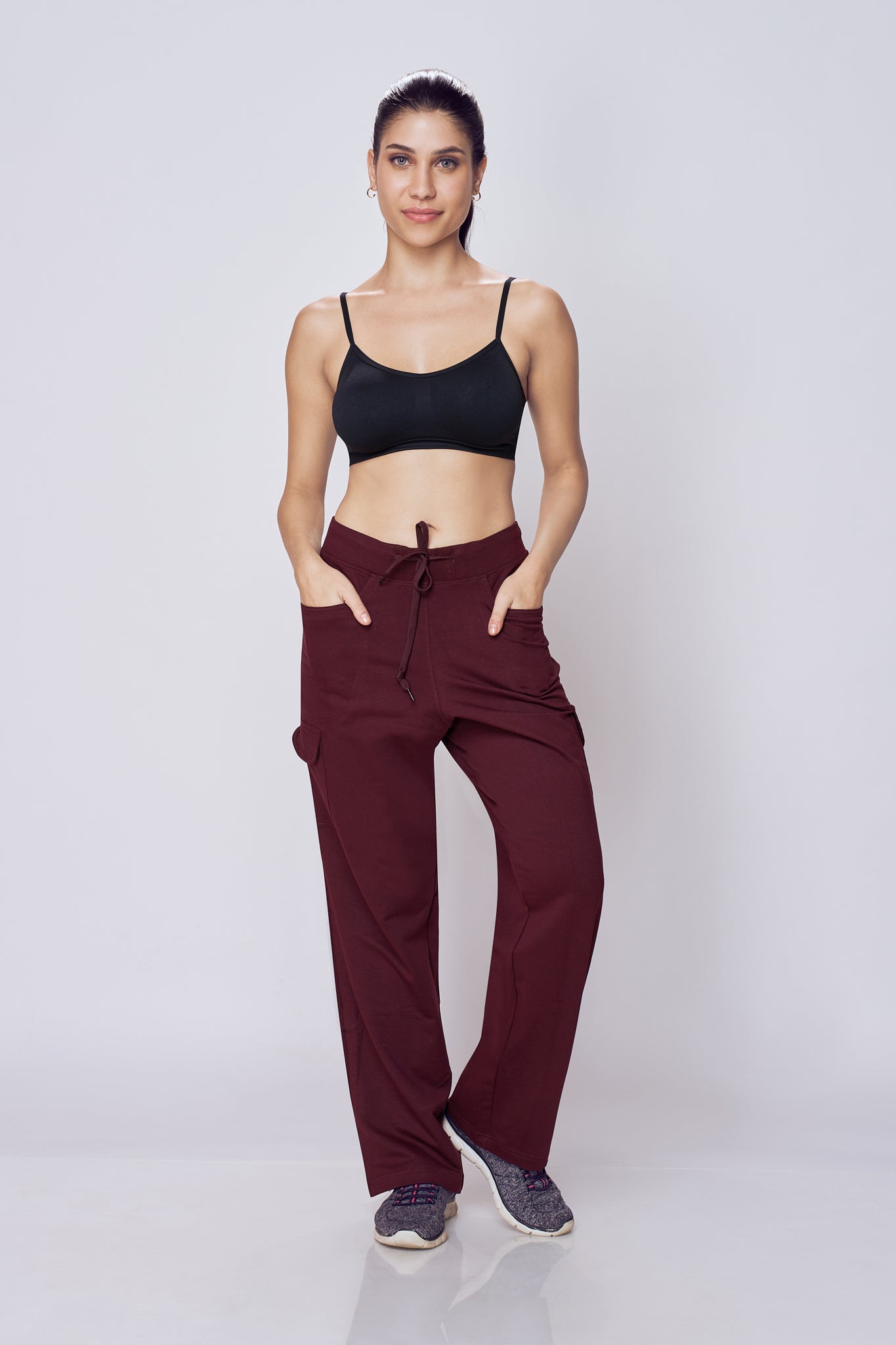 Lango Essential Cargo Pants for Women – Maroon