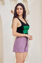 Casual Everyday Shorts Women Mauve – Lango
