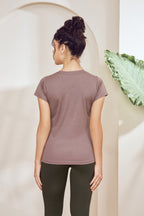 Casual Printed Tee for Women Fawn – Lango