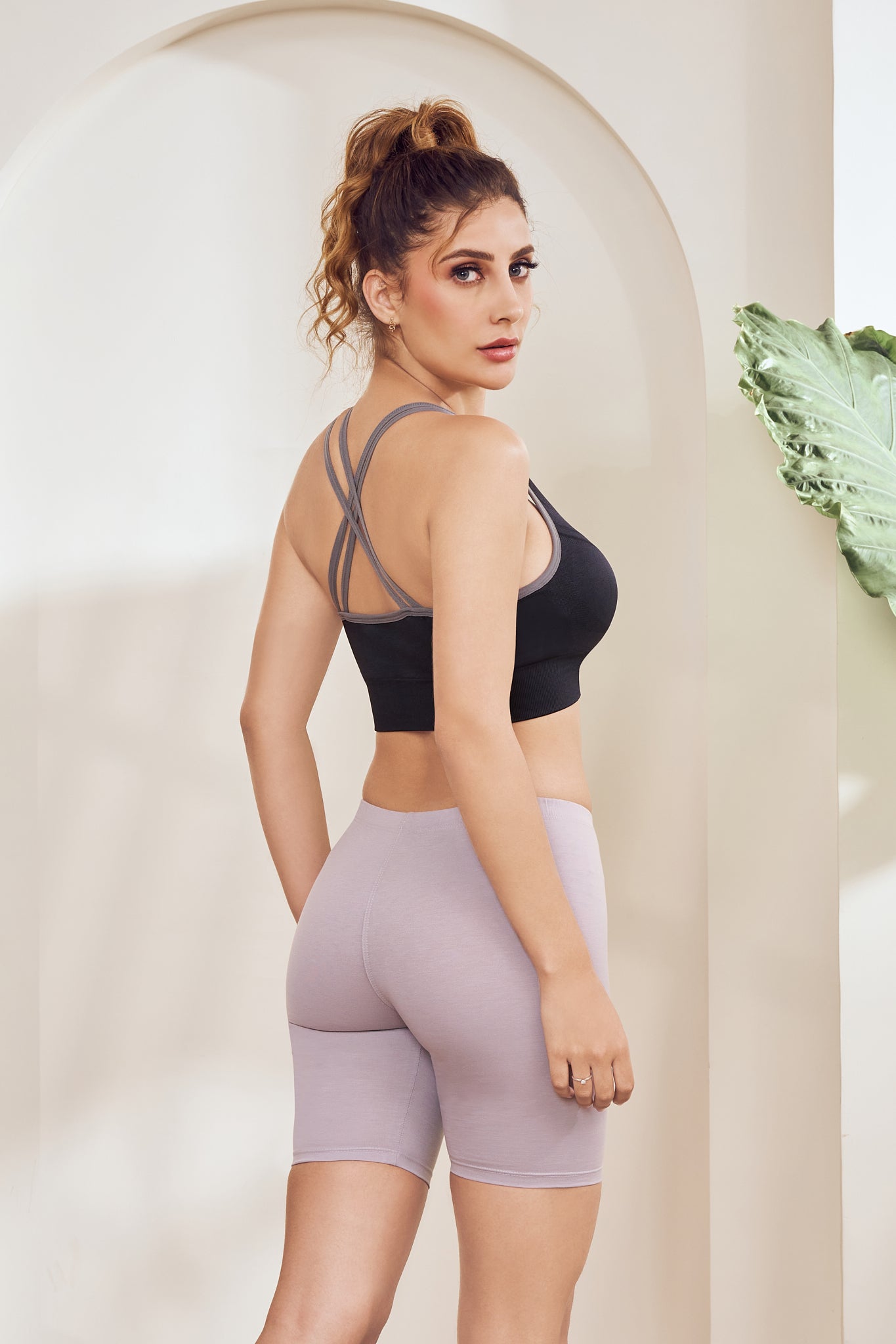 Gym Shorts Women Mauve Stretchable – Lango FlexFit