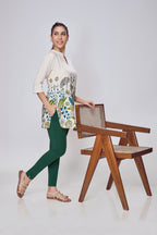 Lango Ultimate Kurti Pants for Women – Dark Green