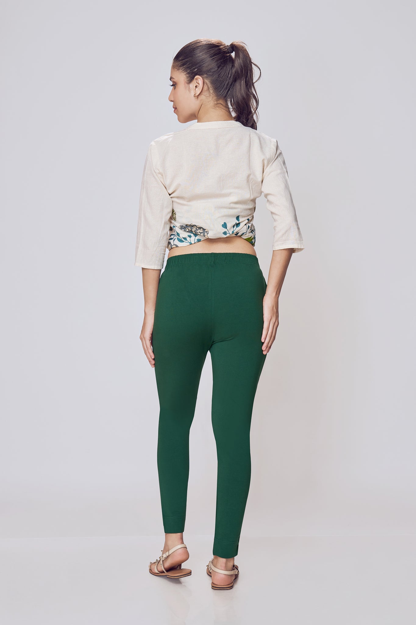 Lango Ultimate Kurti Pants for Women – Dark Green