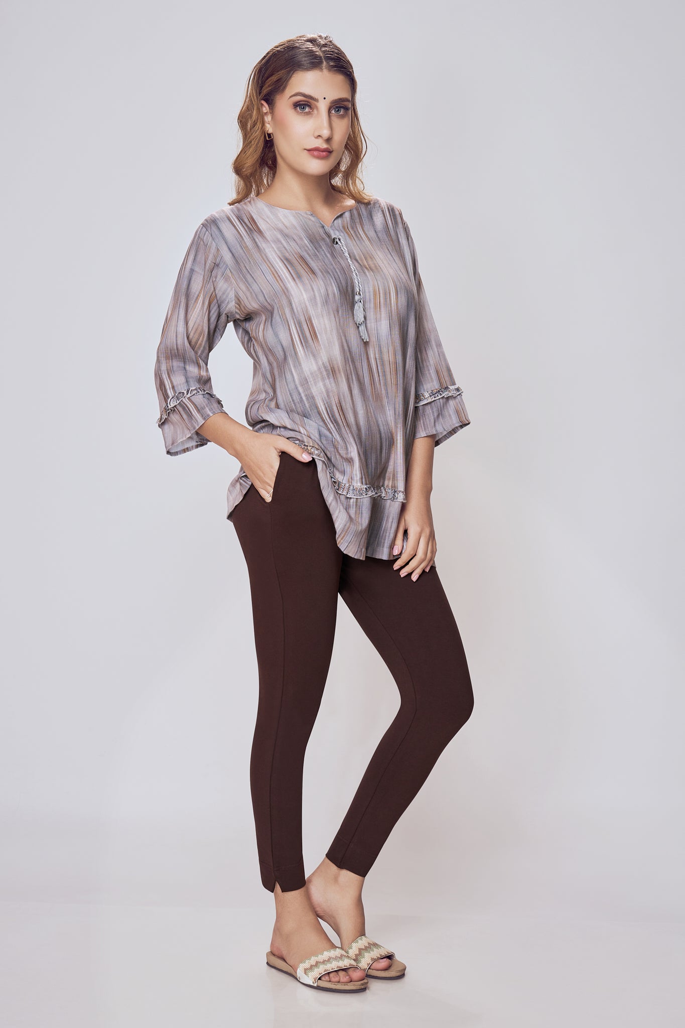 Lango Ultimate Kurti Pants for Women – Coffee