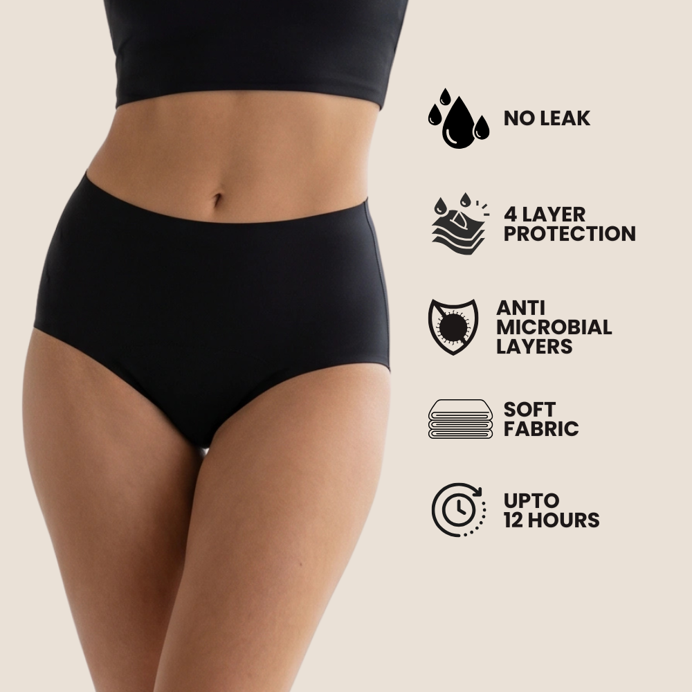 Lady Care Period Panty 4-Layer Antimicrobial Protection