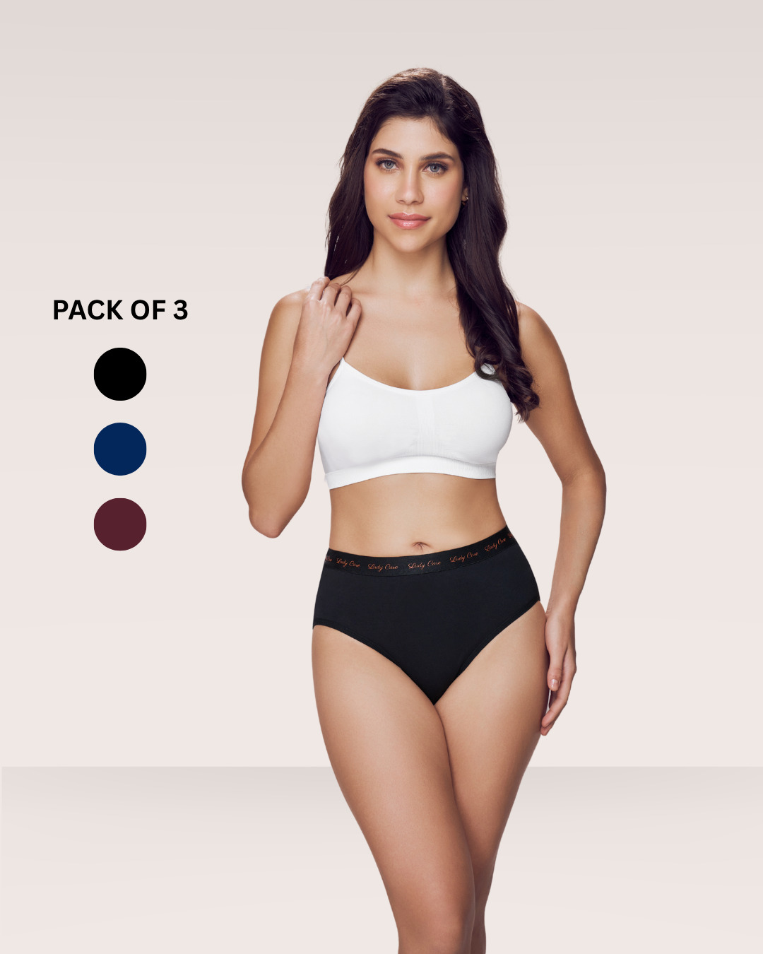 Lady Care Classy Hipster Panty – Pack of 3