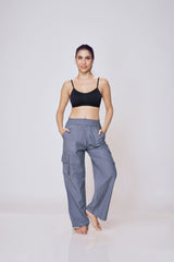 Relaxed High-Rise Cargo Pants