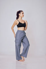 Relaxed High-Rise Cargo Pants