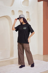 Relaxed High-Rise Cargo Pants