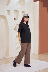 Relaxed High-Rise Cargo Pants