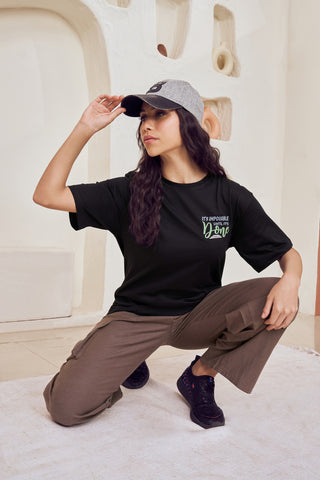 Feather Lite Oversized Tee - Lightweight Women's T-shirt