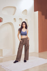 Relaxed High-Rise Cargo Pants