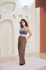 Relaxed High-Rise Cargo Pants