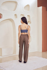 Relaxed High-Rise Cargo Pants
