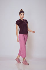Cozy Polo Neck Cotton Tee