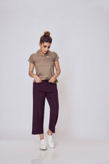 Cozy Polo Neck Cotton Tee