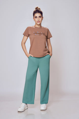 Cozy Flared Track Pants - Flared Pants for Women