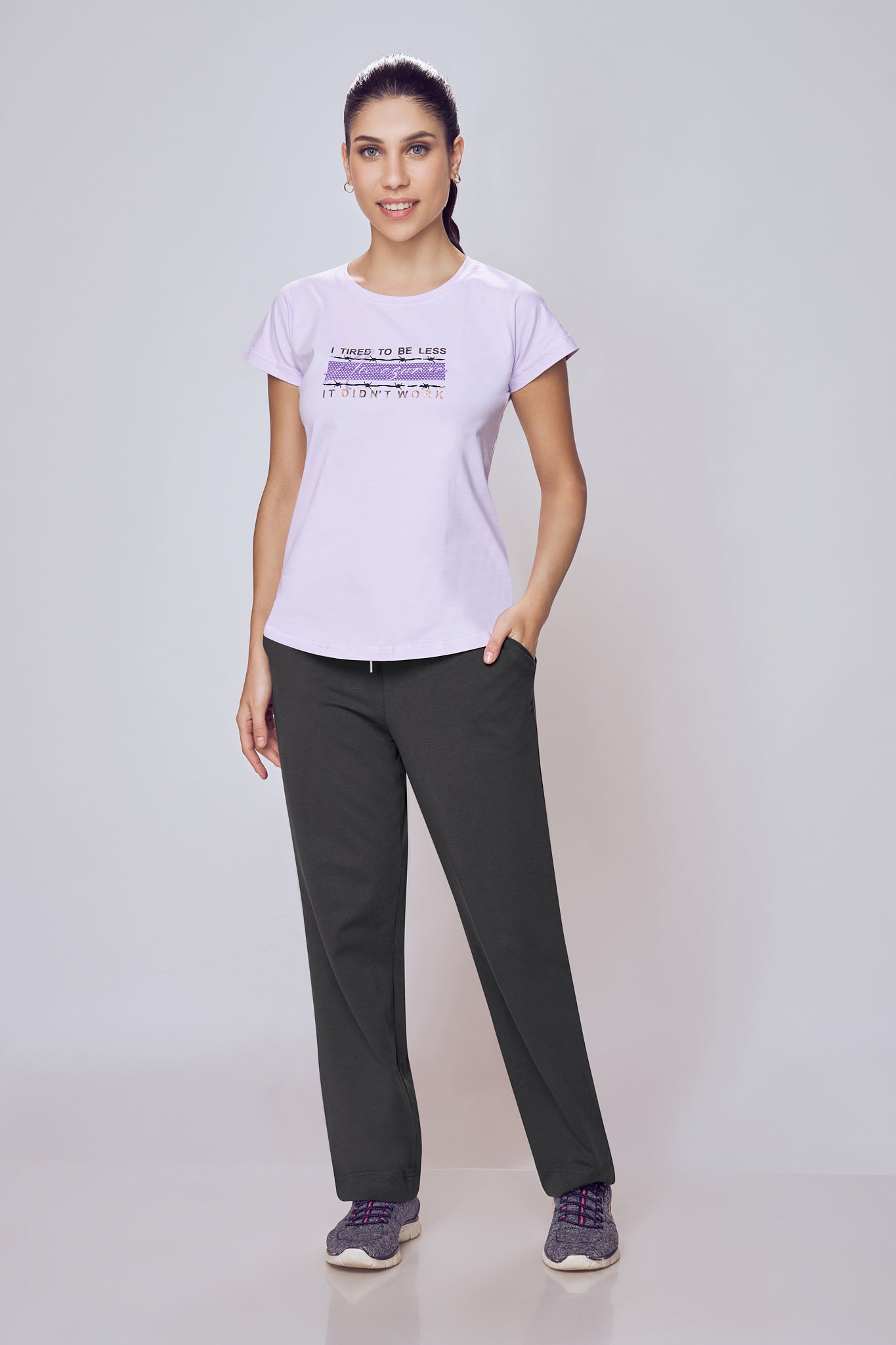 Lango Classic Flex Regular Fit Track Pants Women – Dark Grey