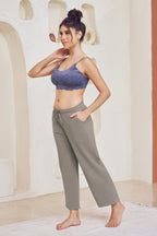 Lango Classic Wide Leg Ankle Length Pants for Women – Fawn