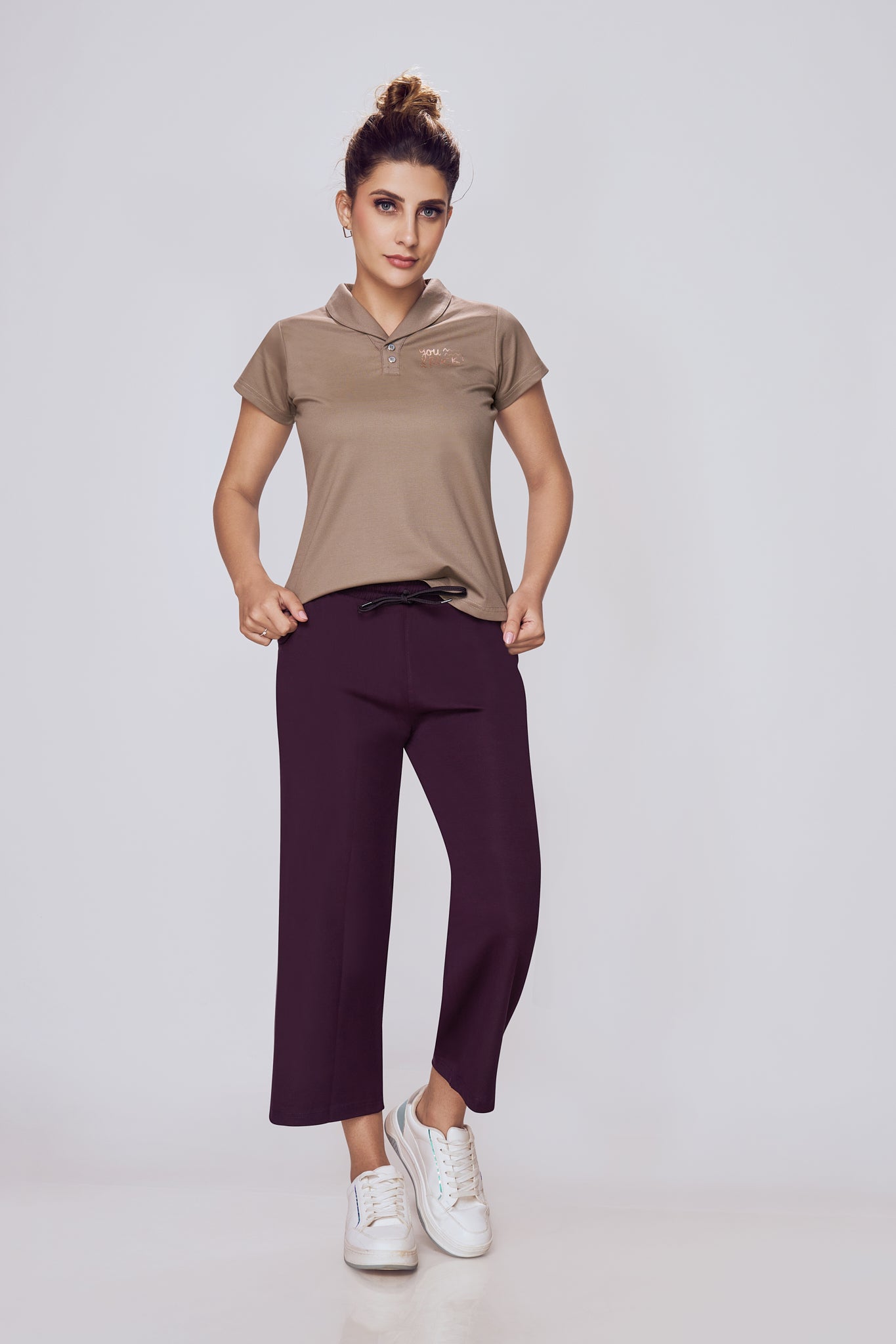 Lango Cozy Polo Neck T-Shirt Women – Melody