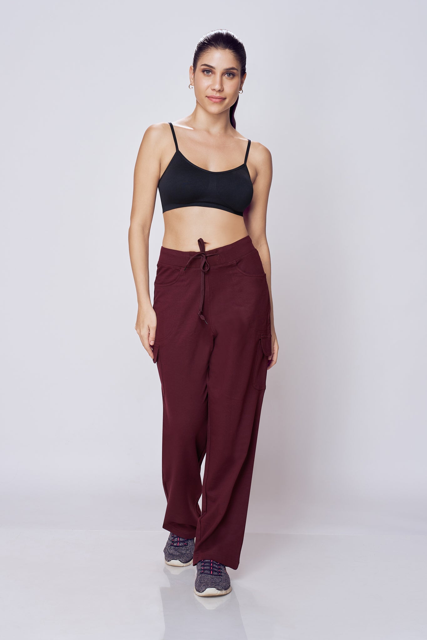 Lango Essential Cargo Pants for Women – Maroon