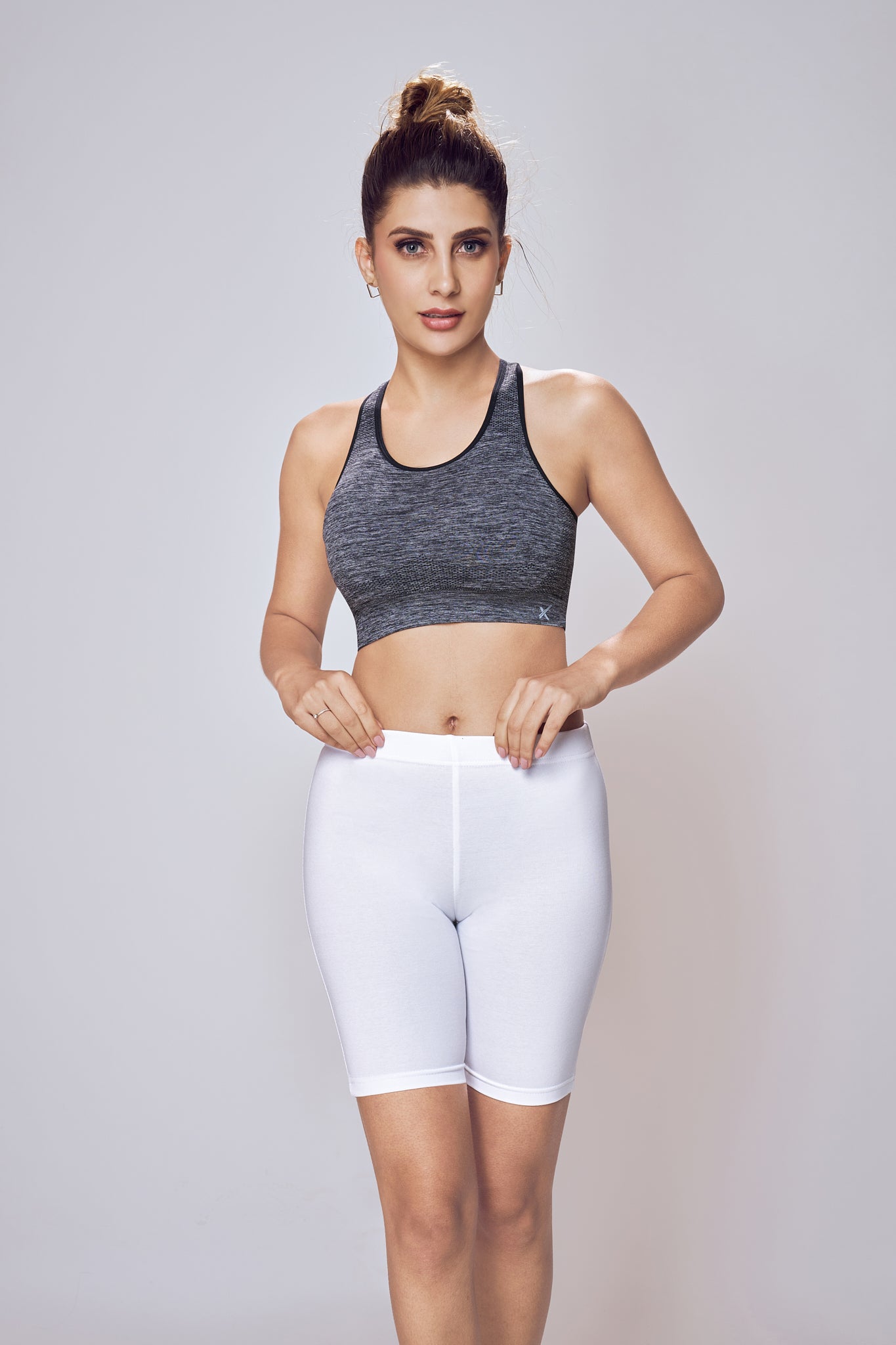 Lango FlexFit Cycling Shorts for Women – White