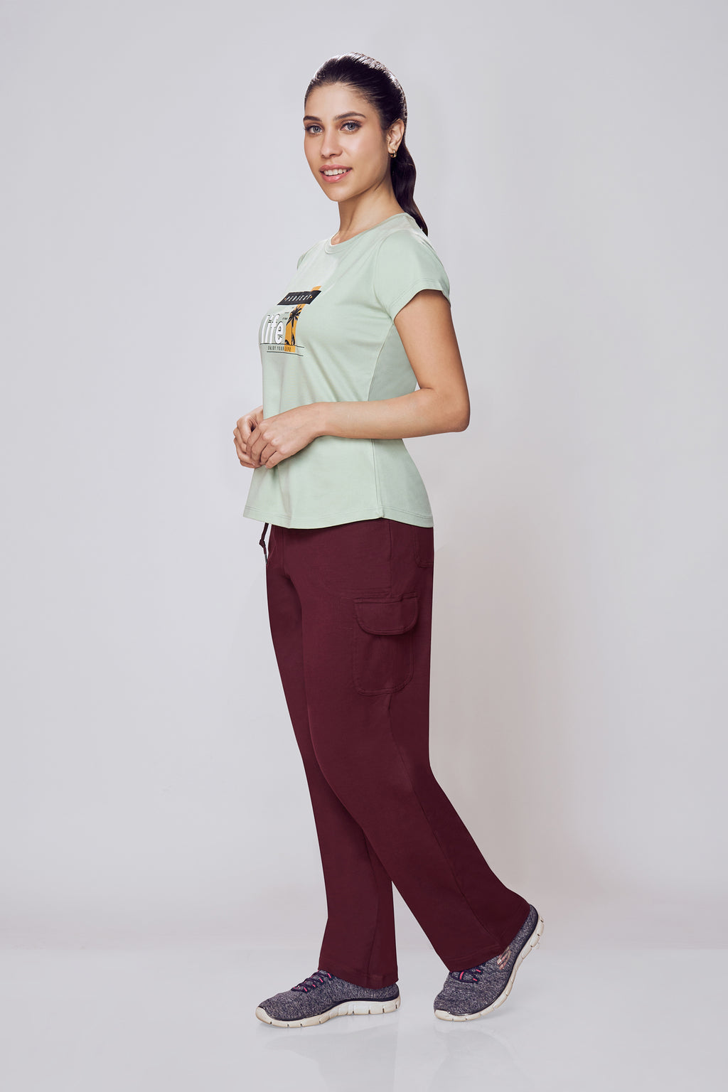 Lango Printed Cotton T-Shirt Women – Pista