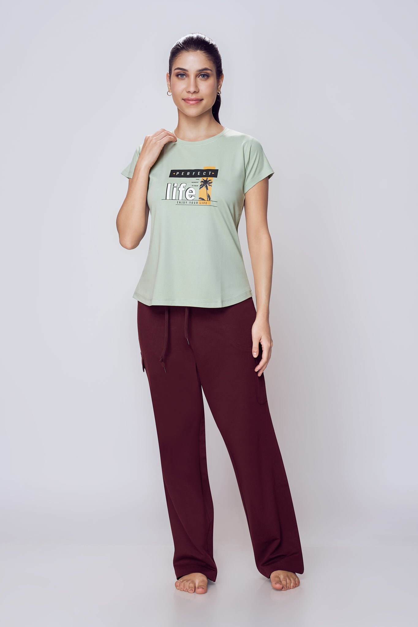 Lango Printed Cotton T-Shirt Women – Pista