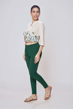 Lango Ultimate Kurti Pants for Women – Dark Green