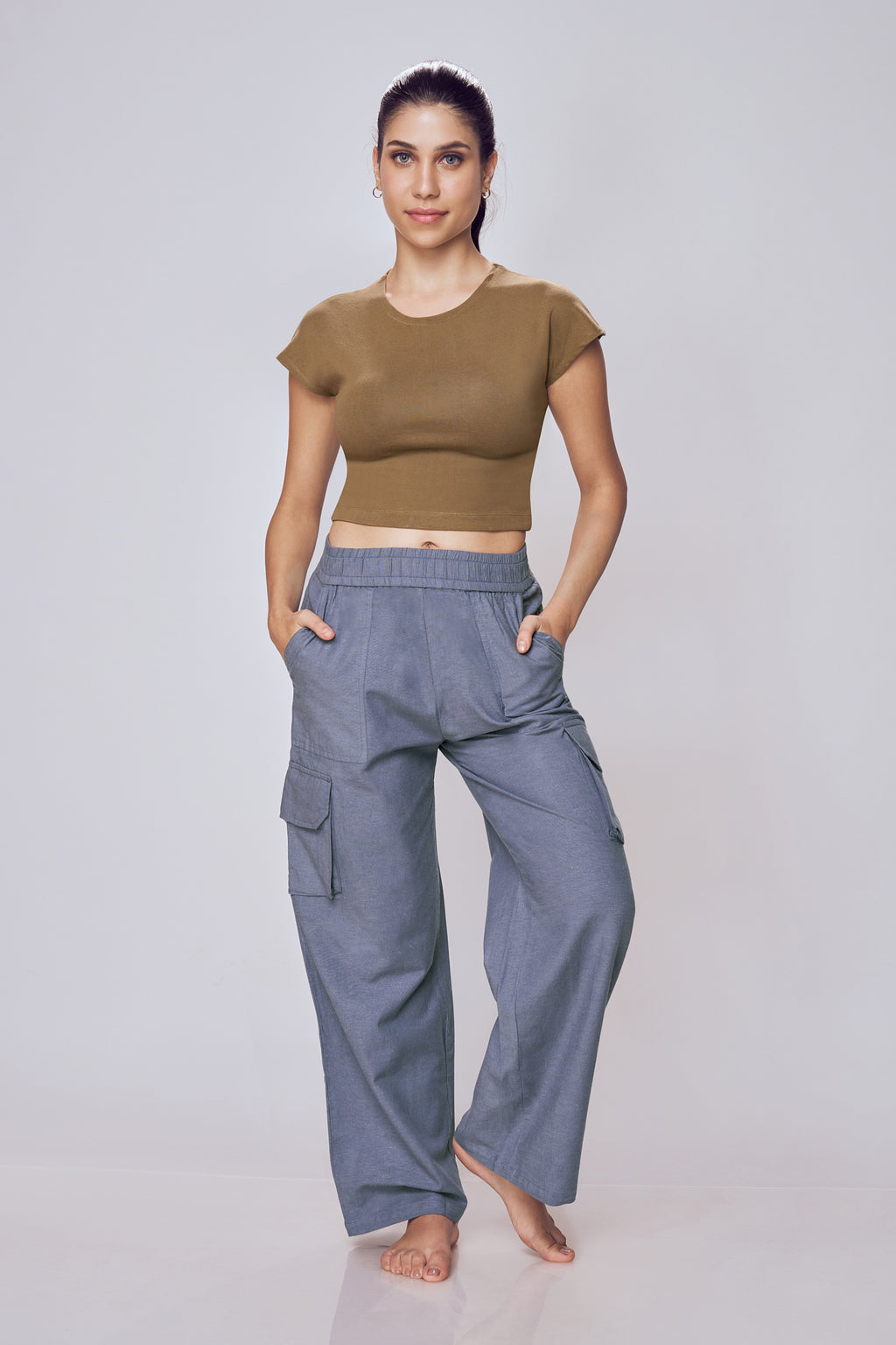 Lango Ultimate Relaxed Fit Cargo Pants Women – Purple