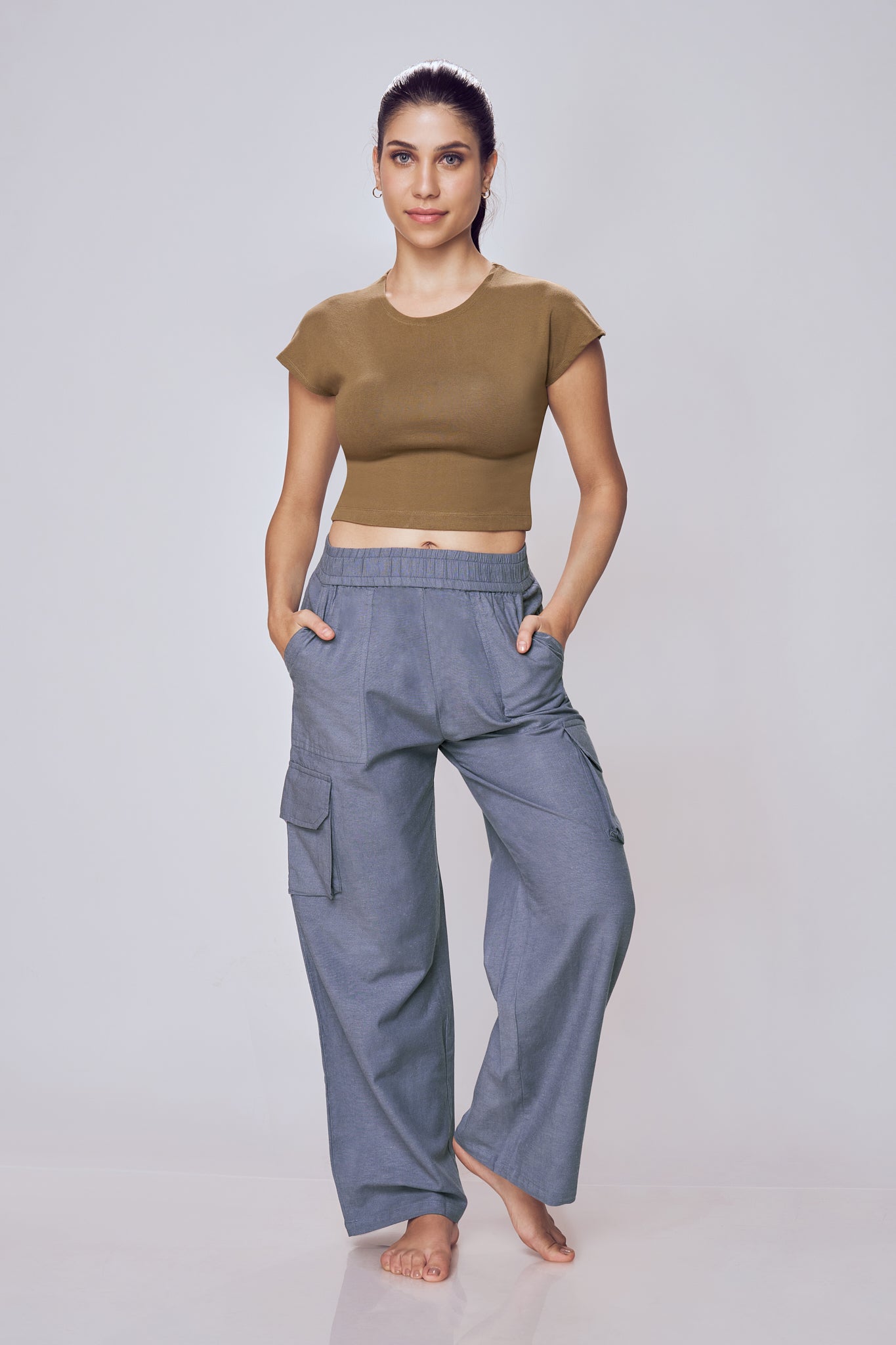 Lango Ultimate Relaxed Fit Cargo Pants Women – Purple