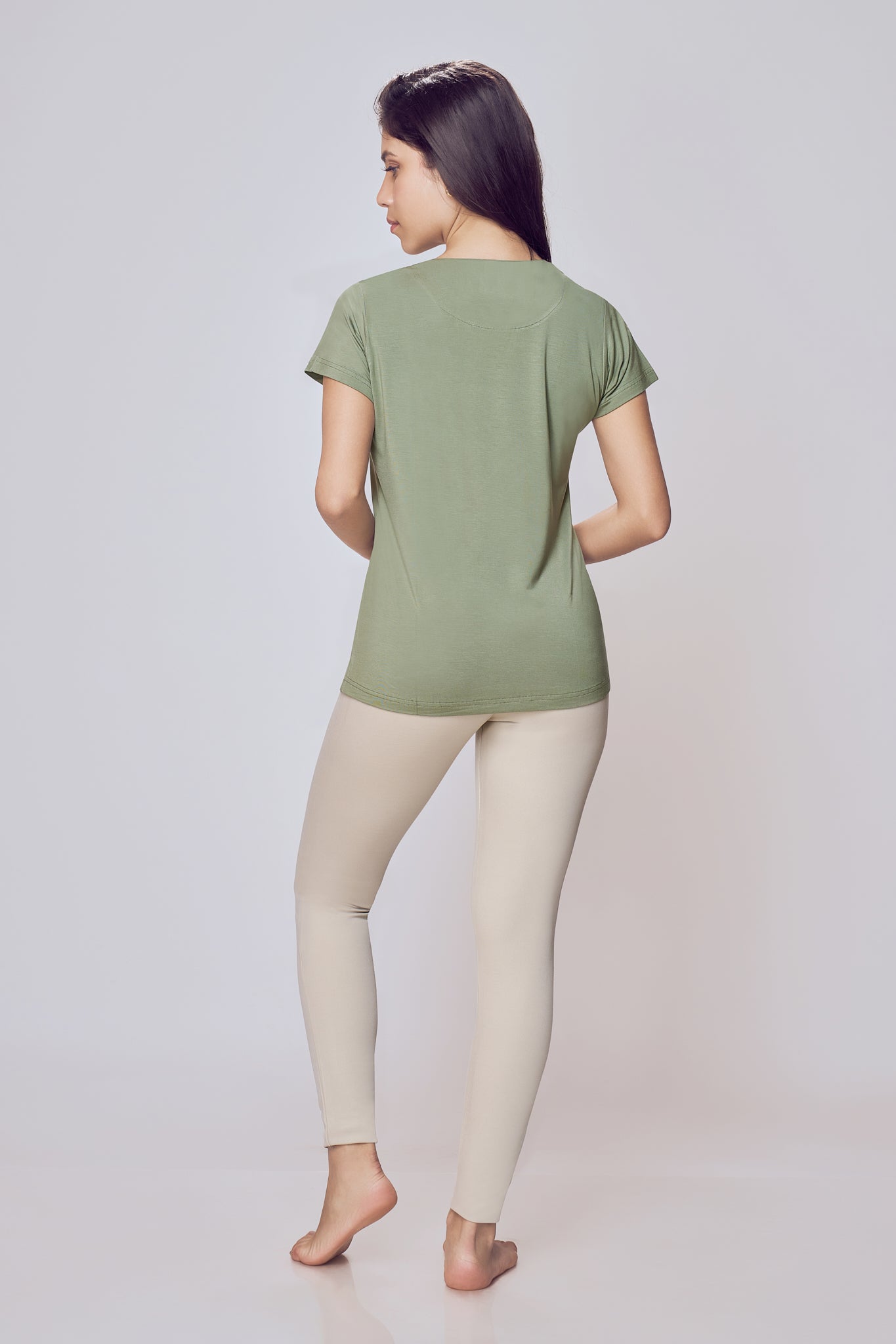 Lango Ultra-Soft Cotton Tee for Women Back View