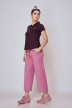 Lango Wide Leg Pants for Women – Onion Pink