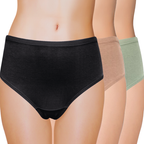 Lady Care Carens Hipster Panty Pack of 3 – Black Green Beige