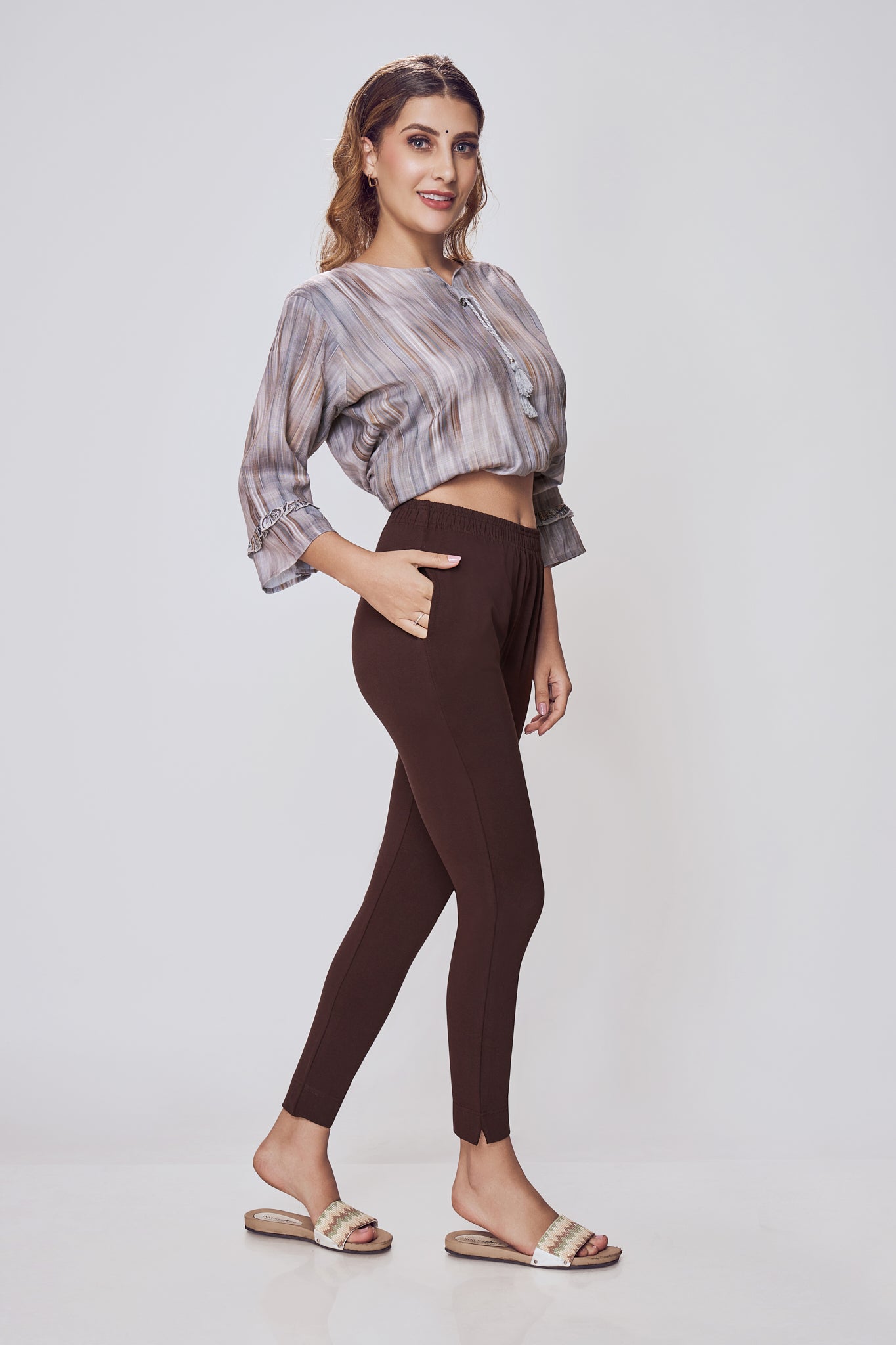 Lango Ultimate Kurti Pants for Women – Coffee