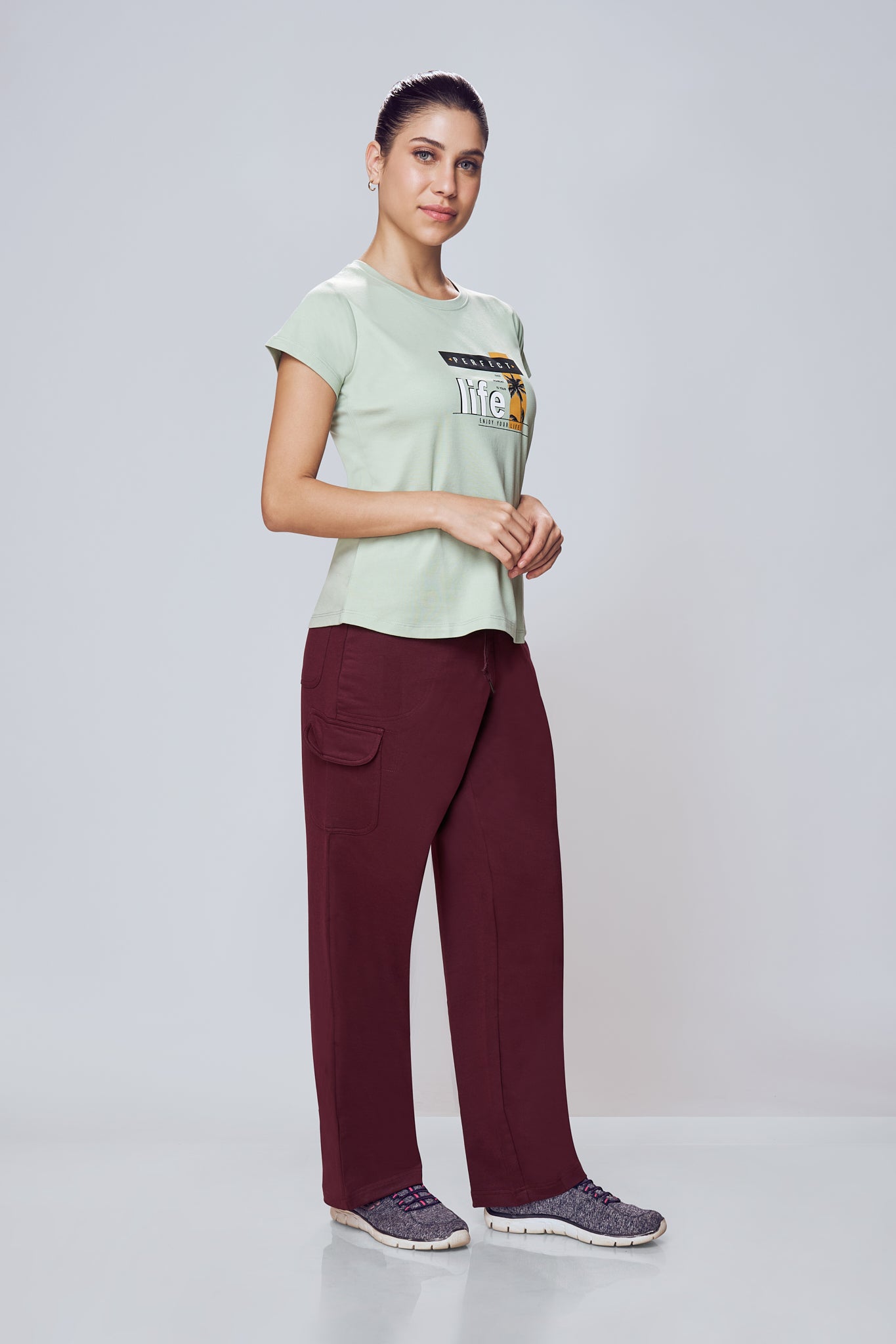 Lango Printed Cotton T-Shirt Women – Pista