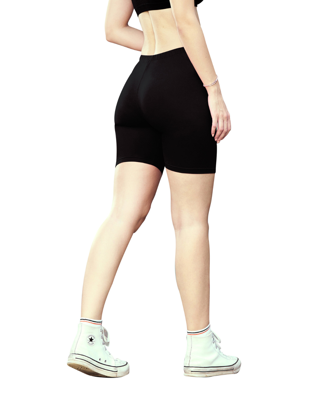 Anti-Chafe Cotton Inner Shorts Women Black – Ladycare RashCare