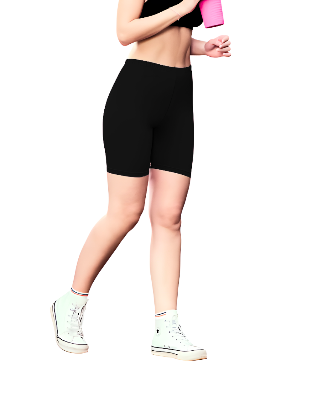 Anti-Chafe Cotton Inner Shorts Women Black – Ladycare RashCare