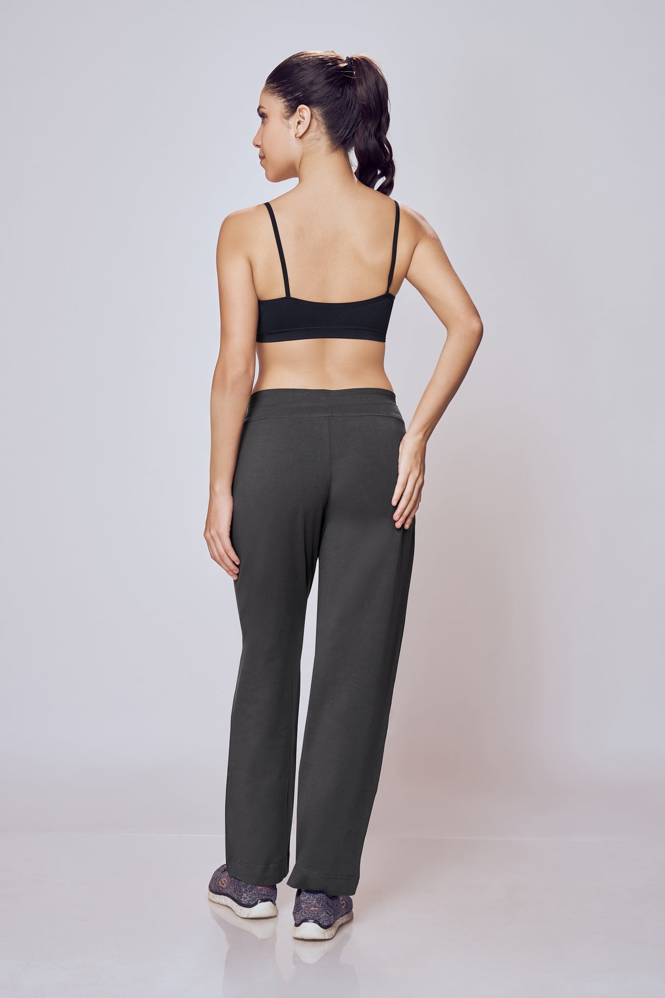Regular Fit Track Pants Ankle Detail Women – Lango