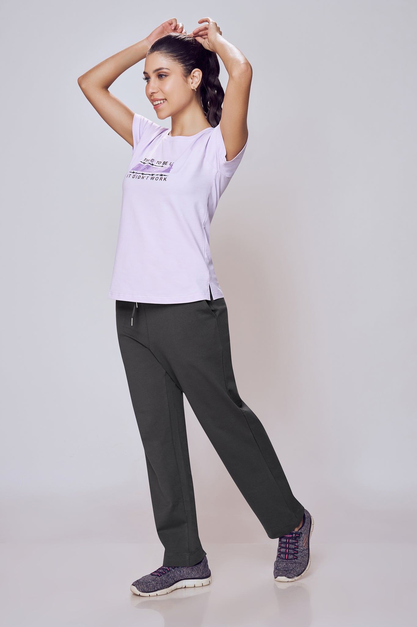 Soft Cotton Basic Tee Women Pastel Violet – Lango