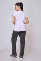 Stretch Track Pants Women Dark Grey Regular Fit – Lango
