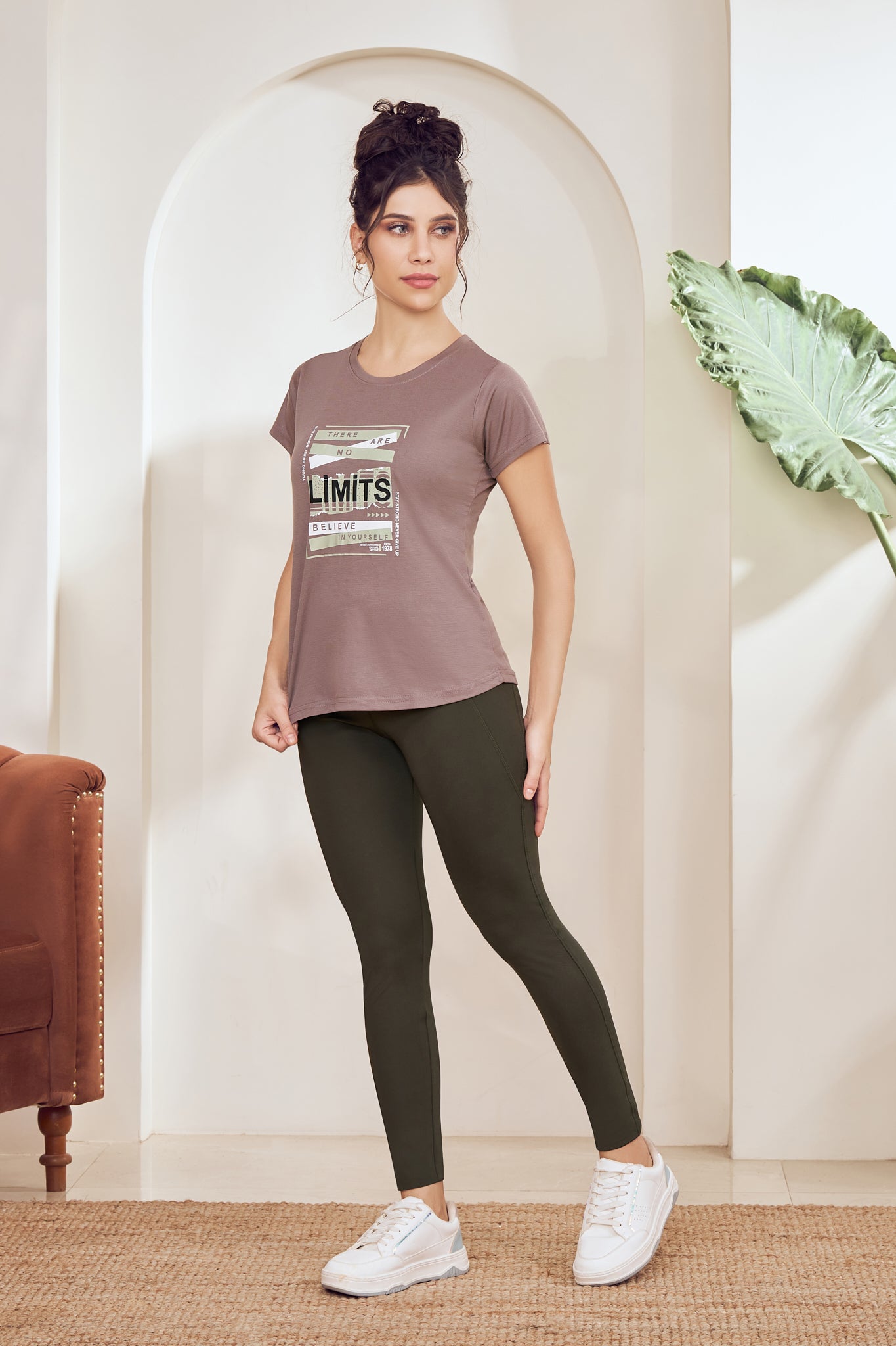 Stretchable Dry Fit Gym Track Pants Women Olive – Lango